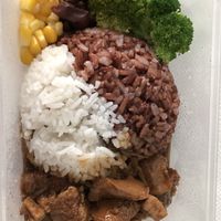 Take away monkey head mushroom rice at Botanict 豐之素 in West Singapore
