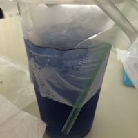 Blue pea lemongrass drink  at Botanict 豐之素 in West Singapore