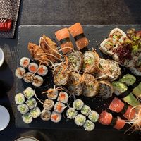 Big sushi plate for two persons at KIM999 in Berlin
