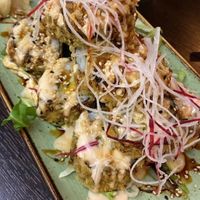 vegan salmon tempura roll at KIM999 in Berlin