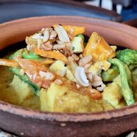 Some kind of delicious peanut sauce curry at KIM999 in Berlin