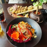 Sushi with 'tuna' and Tofu 'Udon' at KIM999 in Berlin