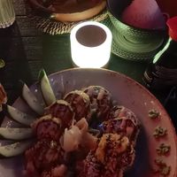 Peanut curry chicken (n°66) + sushi roll at KIM999 in Berlin