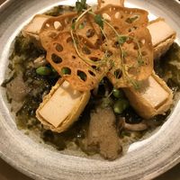 “Garden Soil” vegan dish at Miss Lee in Hong Kong Island