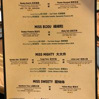 Chef’s Signature Menu - Dinner menu at Miss Lee in Hong Kong Island
