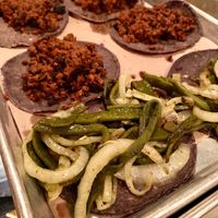 Huitlacoche (front) and Impossible. at Taquiza - Collins Ave in Miami Beach