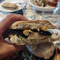 Portobello ciabatta  at Escape Route Café in Pitlochry