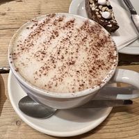 Cappuccino  #Veganuary at Escape Route Café in Pitlochry