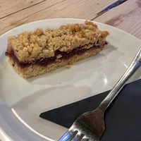 Berry crumble  #Veganuary at Escape Route Café in Pitlochry