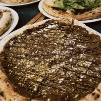 pizza de chocolate com pistache   at Ciao Pizzeria in Porto Alegre