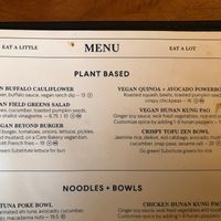 Several good vegan choices. at Earls Kitchen + Bar in Langley