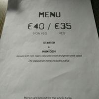 Set Menu at Bhavani in Bruges