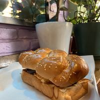 Schnitzel challa at Rainbow - King George in Tel Aviv