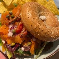 Bagel ‘salmon'  at Kattencafé Sophie in Leiden