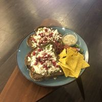 Feta sandwich... 😻 at Kattencafé Sophie in Leiden