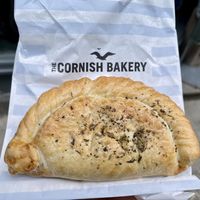 Veggie vegan pasty   at The Cornish Bakery in St Ives