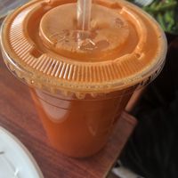 E4 carrot and ginger juice   at Zen Vegetarian House in Brooklyn