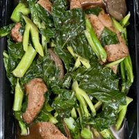 Chinese broccolii  at Zen Vegetarian House in Brooklyn