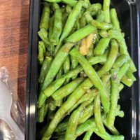 V1 sautéed string bean with ginger   at Zen Vegetarian House in Brooklyn