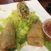 Spring rolls at Zen Vegetarian House in Brooklyn