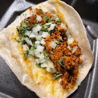 Chorizo taco   at Taco Bros in Wyandotte