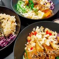 Sushi and Gado Gado bowls at Field to Fork Wholefoods Kitchen in Adelaide