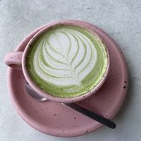 Matcha latte   at What's Cup! in Koh Phangan