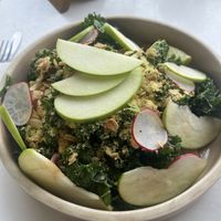 Kale, apple and muesli… 😕  at What's Cup! in Koh Phangan