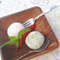 Vegan Mochi at Min Ramen Bar in Karlsruhe