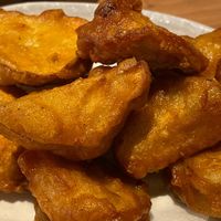Fried oyster mushroom at Kōng Yě Sù MiànShí 空也素麵食 in Taichung