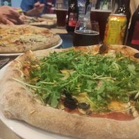 Vegan pizza at Non Solo Pane in Condeixa