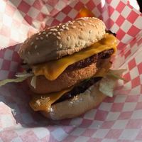 Double burger at Furahaa - Vegan in Paris