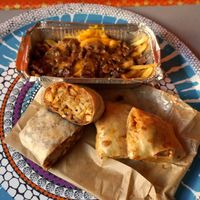 Crazy Burrito + Friend Chick'n Burrito + Poutine Bowl at Furahaa - Vegan in Paris