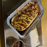 Vegan hot dog  at Furahaa - Vegan in Paris