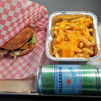 Vegan Cheese Burger & Cheese Fries at Furahaa - Vegan in Paris