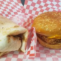 Crazy burrito & fish burger at Furahaa - Vegan in Paris