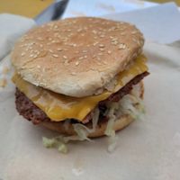 Yummy burger. Get the double patty because the single one is quite thin at Furahaa - Vegan in Paris