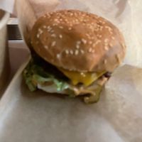 Hmmm burger  at Furahaa - Vegan in Paris