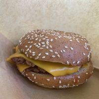 Cheese burger  at Furahaa - Vegan in Paris