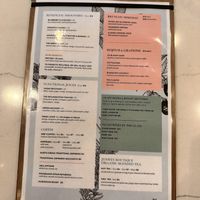 Drink menu   at Truth & Tonic in Las Vegas
