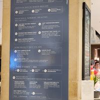 Menu (walk up coffee and smoothies) at Truth & Tonic in Las Vegas