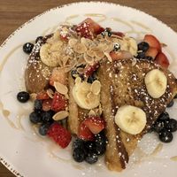 Coconut milk French toast  at Truth & Tonic in Las Vegas
