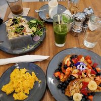 Breakfast Tacos, and French toast with Just Egg scramble at Truth & Tonic in Las Vegas
