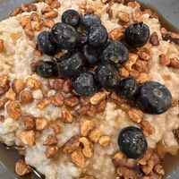 Oatmeal w blueberries   at Truth & Tonic in Las Vegas