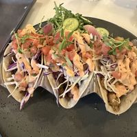 Soyrizo and vegan chicken chimichury  at Truth & Tonic in Las Vegas