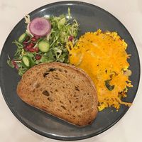 egg breakfast scramble with tofu and vegan cheese at Truth & Tonic in Las Vegas