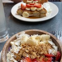 Vegan blueberry bowl  at Bonjour Cafe in Boston