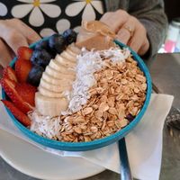 Smoothie bowl at Bonjour Cafe in Boston
