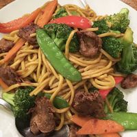 Satay stir fry at Loma House Vegetarian Express in Edmonton