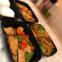 Tasty takeout  at Loma House Vegetarian Express in Edmonton
